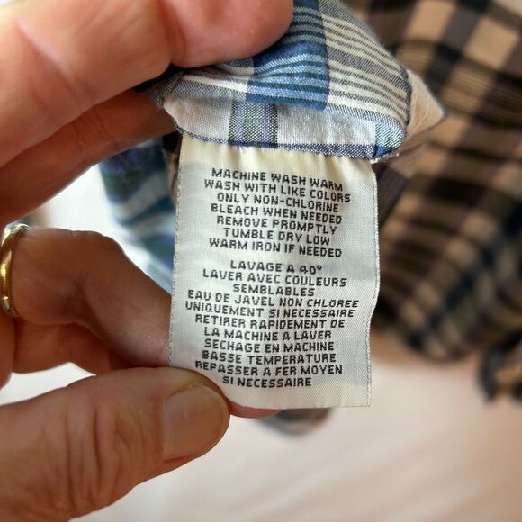 Ralph Lauren Denim & Supply Men's Blue Plaid Pearl Snap Western Style Shirt XL - Picture 10 of 14